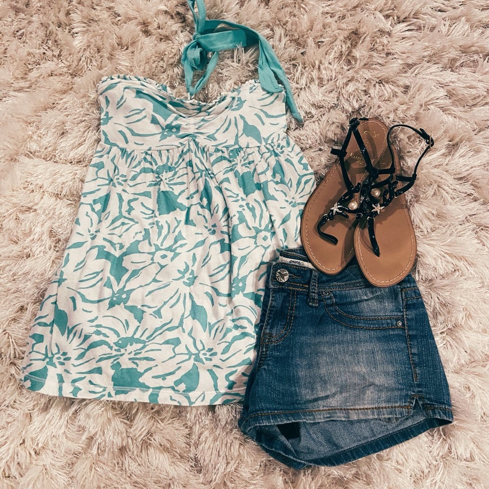 Grane Medium wash denim shorts